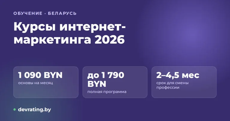 Курсы интернет-маркетинга в Беларуси 2026–2027: цены, сроки и как выбрать